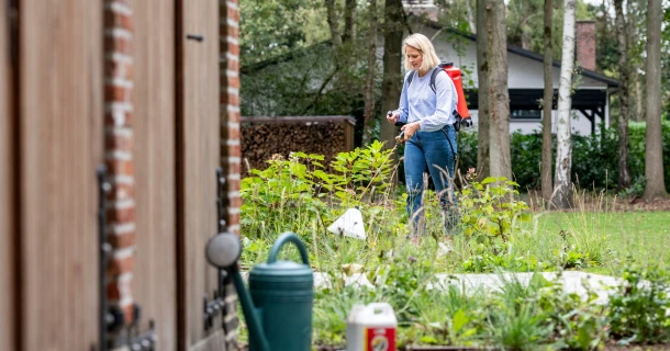Combattre la mousse et les mauvaises herbes sur votre terrasse, votre allée et vos sentiers Thumb