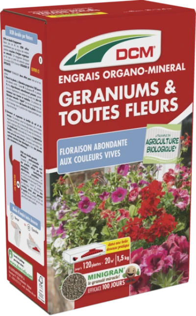 Engrais Géraniums & toutes Fleurs DCM thumbnail